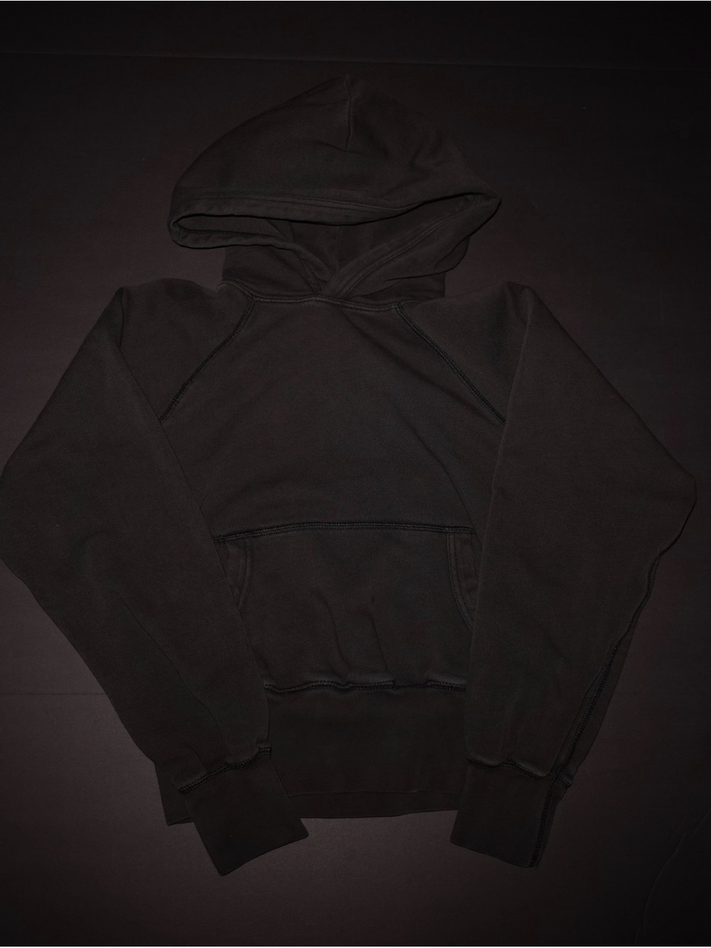 Buck Mason Black cotton hoodie with a relaxed fit
